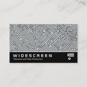 Widescreen 0484 - Kreislauf - Schwarz auf Grau Visitenkarte