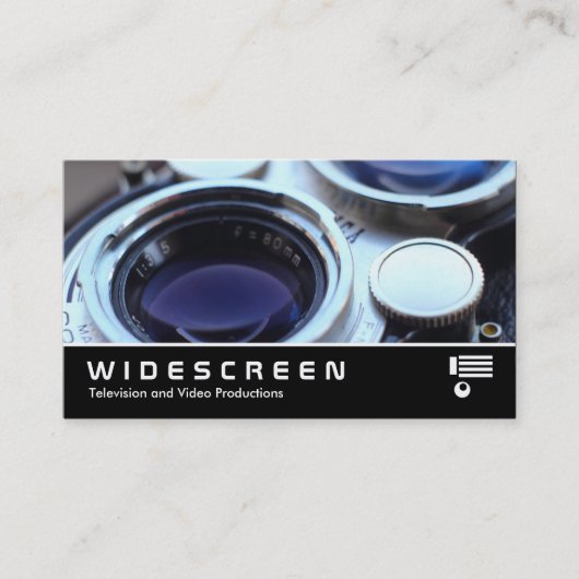 Widescreen 0490 - Vintage TLR-Kamera Visitenkarte (Vorderseite)