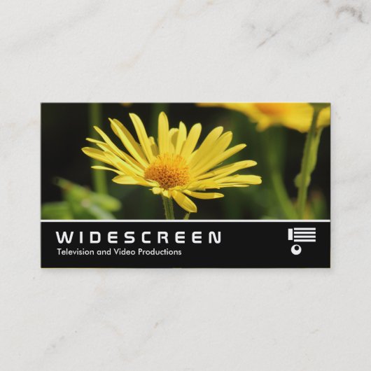 Widescreen 0495 - Gelbe Daisy Visitenkarte (Vorderseite)