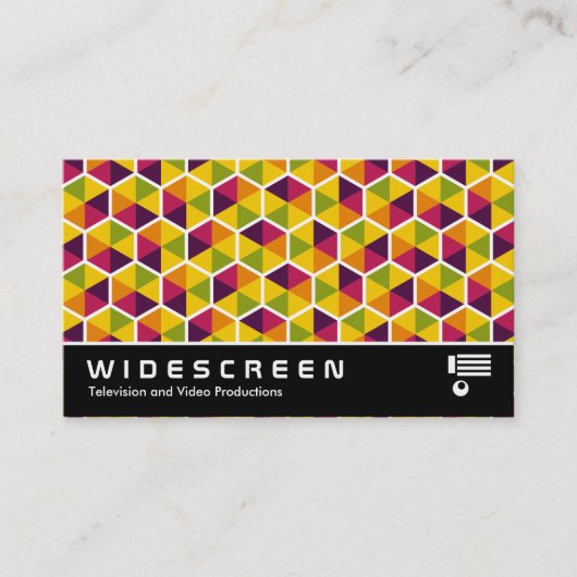 Widescreen 0510 - Hexagon Muster 01 Visitenkarte (Vorderseite)
