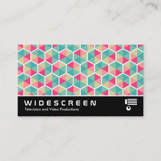 Widescreen 0511 - Hexagon Muster 02 Visitenkarte (Vorderseite)