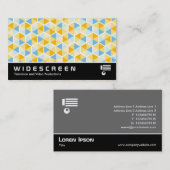Widescreen 0512 - Hexagon Muster 03 Visitenkarte (Vorne/Hinten)