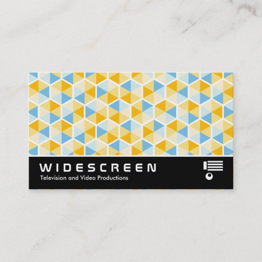 Widescreen 0512 - Hexagon Muster 03 Visitenkarte (Vorderseite)