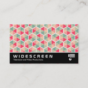 Widescreen 0513 - Hexagon Muster 04 Visitenkarte