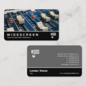 Widescreen 0537 - Mischpult Visitenkarte (Vorne/Hinten)