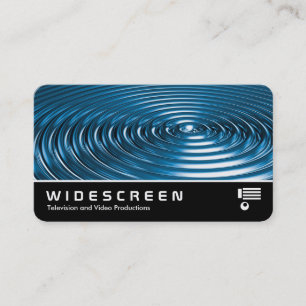 Widescreen 0555 - Rings - Blue Chrome Visitenkarte