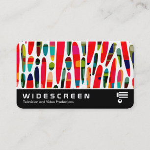 Widescreen 0556 - Collaged Color Splash 150222 Visitenkarte