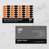 Widescreen 123 Retro Muster Visitenkarte (Vorne/Hinten)