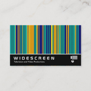 Widescreen 154 - Farbige Streifen Visitenkarte