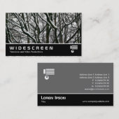 Widescreen 157 - Zweige im Schnee Visitenkarte (Vorne/Hinten)