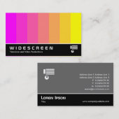 Widescreen 159 - Farbmischung - Magenta bis Gelb Visitenkarte (Vorne/Hinten)