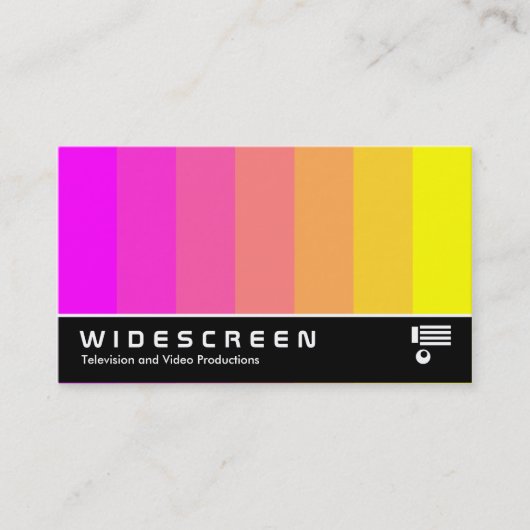 Widescreen 159 - Farbmischung - Magenta bis Gelb Visitenkarte (Vorderseite)