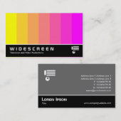 Widescreen 161 - Farbblende - Gelb bis Magenta Visitenkarte (Vorne/Hinten)