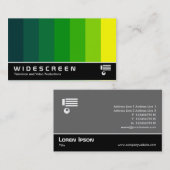 Widescreen 164 - Farbmischung - Grün bis Gelb färb Visitenkarte (Vorne/Hinten)