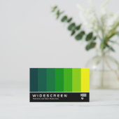 Widescreen 164 - Farbmischung - Grün bis Gelb färb Visitenkarte (Stehend Vorderseite)