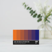 Widescreen 165 - Farbblende - Orange bis Dunkelbla Visitenkarte (Stehend Vorderseite)