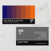 Widescreen 166 - Farbmischung - Dunkelblau bis ora Visitenkarte (Vorne/Hinten)
