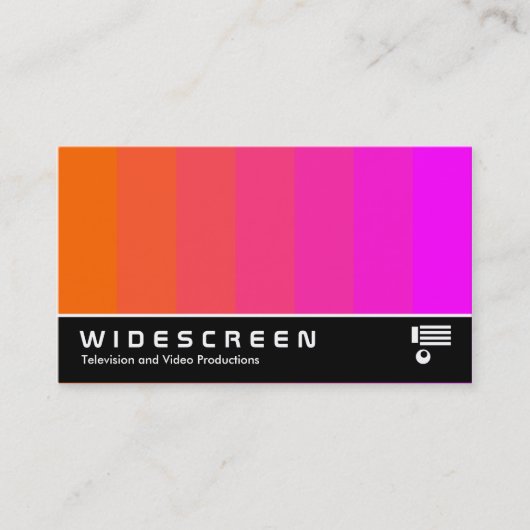 Widescreen 167 - Farbblende - Orange bis Magenta Visitenkarte (Vorderseite)