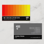 Widescreen 175 - Farbmischung - Rot bis Gelb Visitenkarte (Vorne/Hinten)