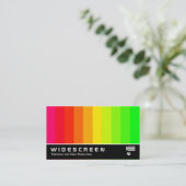 Widescreen 177 - Farbbalken Visitenkarte (Stehend Vorderseite)