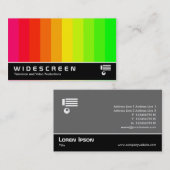 Widescreen 177 - Farbstäbe Visitenkarte (Vorne/Hinten)