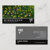 Widescreen 204 - Affodils/Narzisse Visitenkarte (Vorne/Hinten)