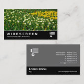 Widescreen 205 - Frühlingsblumen Visitenkarte (Vorne/Hinten)