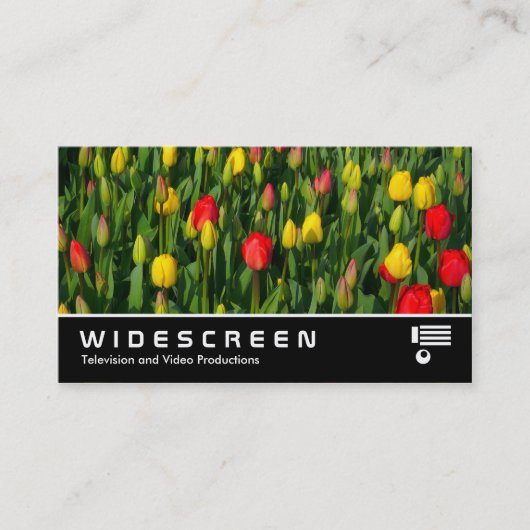 Widescreen 206 - Farbenfrohe Tulips Visitenkarte (Vorderseite)