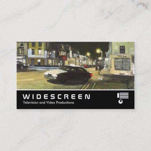 Widescreen 207 - Taxi - Ölgemälde Visitenkarte (Vorderseite)