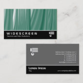Widescreen 212 - Abstrakte Glaskaskade Visitenkarte (Vorne/Hinten)