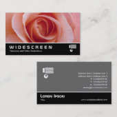 Widescreen 229 - Rosa Rose Visitenkarte (Vorne/Hinten)