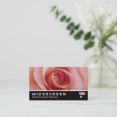Widescreen 229 - Rosa Rose Visitenkarte (Stehend Vorderseite)