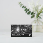Widescreen 229 - Sun Through Trees B&W Visitenkarte (Stehend Vorderseite)