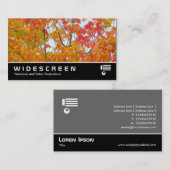 Widescreen 233 - Herbstblätter Visitenkarte (Vorne/Hinten)