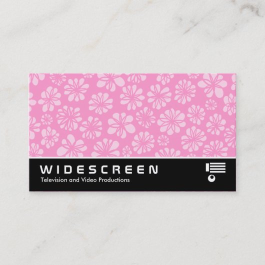 Widescreen 236 - Rosa, floral Visitenkarte (Vorderseite)