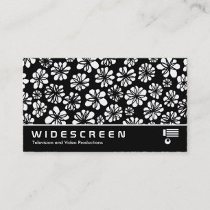 Widescreen 238 - B&W Floral Visitenkarte