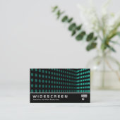 Widescreen 248 - Tone Corner - Aqua Visitenkarte (Stehend Vorderseite)