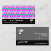 Widescreen 255 - farbenfrohe Geometrie Visitenkarte (Vorne/Hinten)