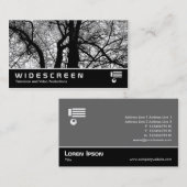 Widescreen 257 - Hochkontrastbäume Visitenkarte (Vorne/Hinten)