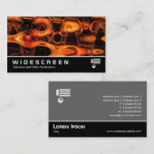 Widescreen 268 - Abstrakte Flamme Visitenkarte (Vorne/Hinten)