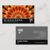 Widescreen 272 - Orange Kaleidoskop Visitenkarte (Vorne/Hinten)
