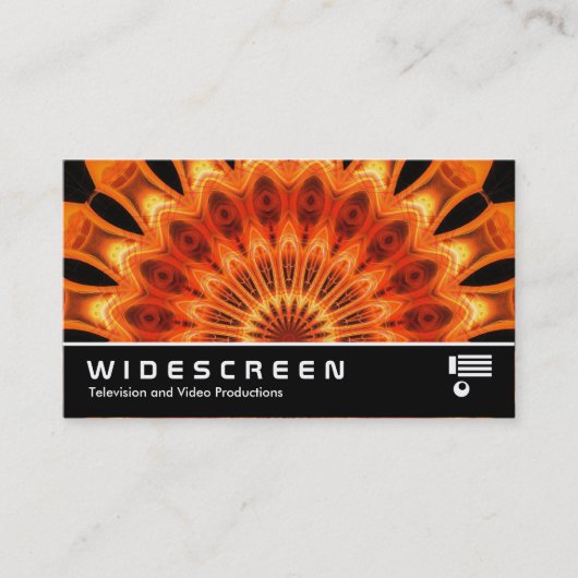 Widescreen 272 - Orange Kaleidoskop Visitenkarte (Vorderseite)