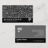Widescreen 287 - Abstrakte Rechtecke Visitenkarte (Vorne/Hinten)