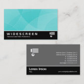 Widescreen 294 - Kurven - Cyan Visitenkarte (Vorne/Hinten)