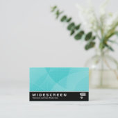 Widescreen 294 - Kurven - Cyan Visitenkarte (Stehend Vorderseite)