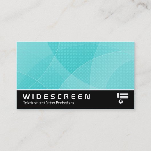 Widescreen 294 - Kurven - Cyan Visitenkarte (Vorderseite)