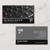 Widescreen 302 - Tastatur Visitenkarte (Vorne/Hinten)