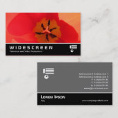 Widescreen 320 - Innen einer Tulip Visitenkarte (Vorne/Hinten)