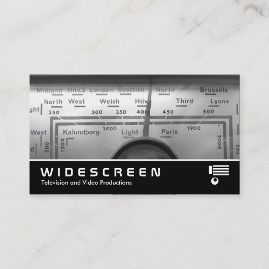 Widescreen 330 - Old UK Radio Dial Visitenkarte (Vorderseite)