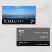 Widescreen 341 - Schweres Estuary in Penarth Visitenkarte (Vorne/Hinten)